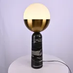 Настольная лампа Marble Globe Black  от ImperiumLoft