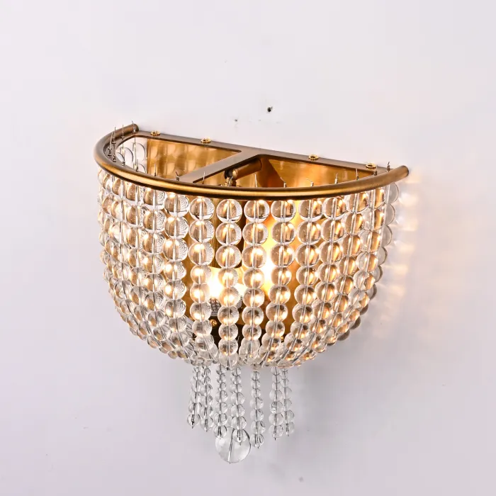 Бра JACQUELINE WHITE SCONCE brass от ImperiumLoft