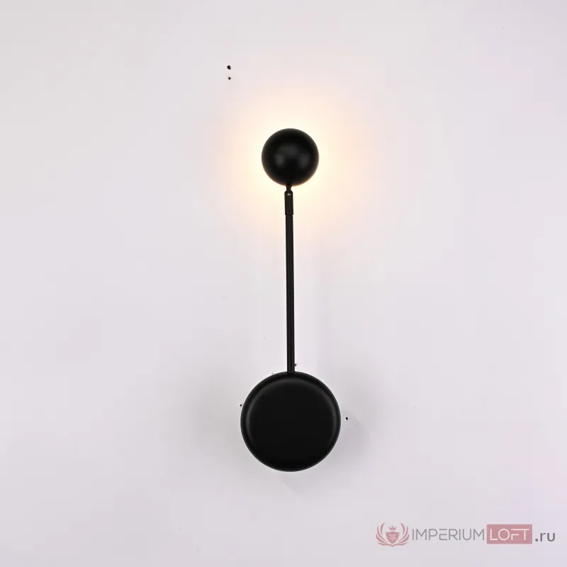 Бра Pin Wall Light A Black от ImperiumLoft