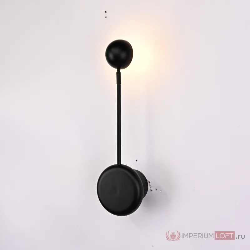 Бра Pin Wall Light A Black от ImperiumLoft