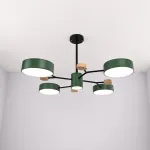 Люстра на штанге MEADE 5 lamps Green