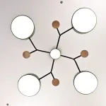 Люстра на штанге MEADE 5 lamps Green