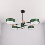 Люстра на штанге MEADE 5 lamps Green