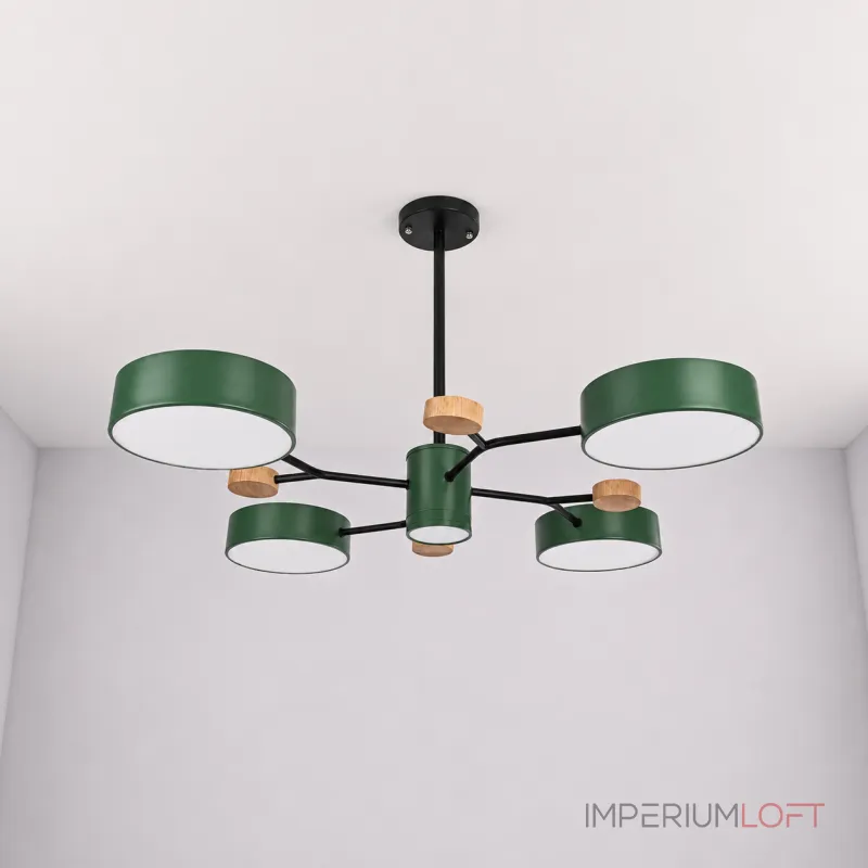 Люстра на штанге MEADE 5 lamps Green Люстра на штанге MEADE 5 lamps Green