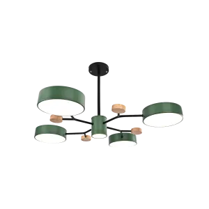 Люстра на штанге MEADE 5 lamps Green