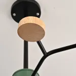 Люстра на штанге MEADE 5 lamps Green