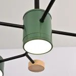 Люстра на штанге MEADE 5 lamps Green
