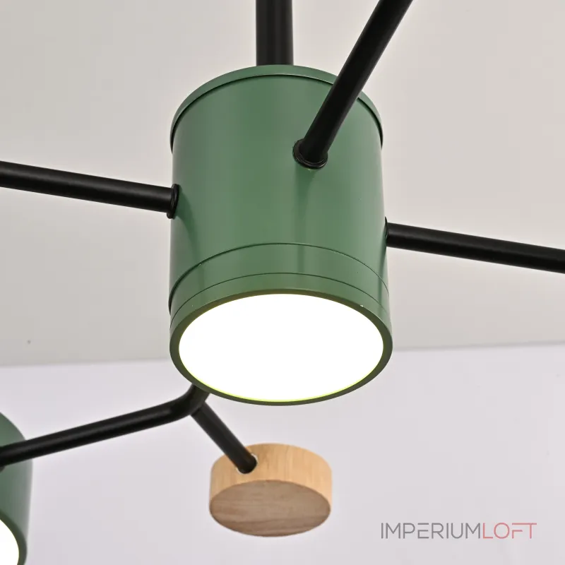 Люстра на штанге MEADE 5 lamps Green Люстра на штанге MEADE 5 lamps Green