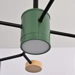 Люстра на штанге MEADE 5 lamps Green