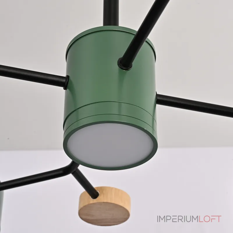 Люстра на штанге MEADE 5 lamps Green Люстра на штанге MEADE 5 lamps Green