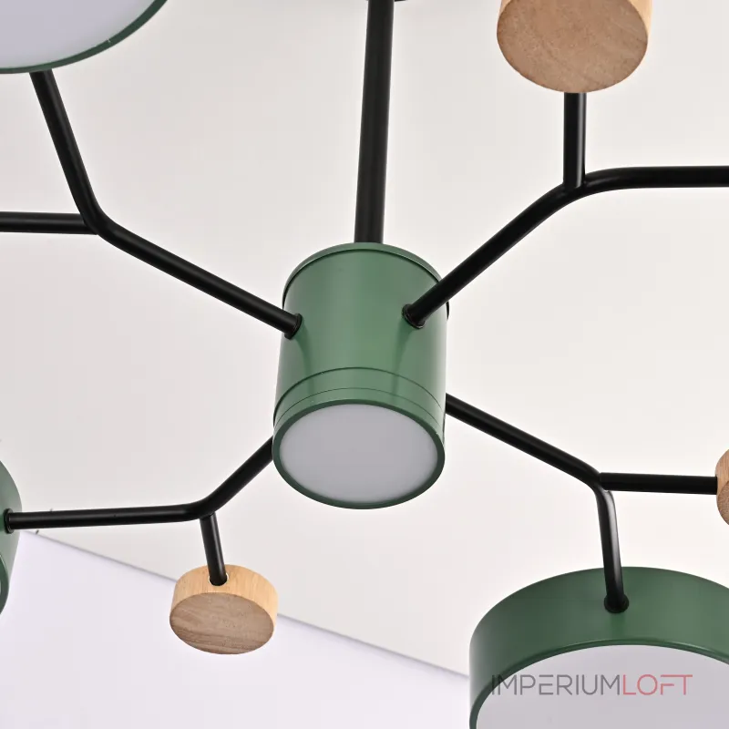 Люстра на штанге MEADE 5 lamps Green Люстра на штанге MEADE 5 lamps Green
