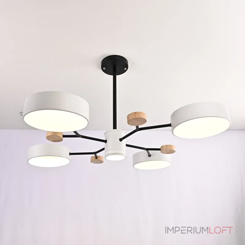Люстра на штанге MEADE 5 lamps White