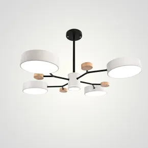 Люстра на штанге MEADE 5 lamps White