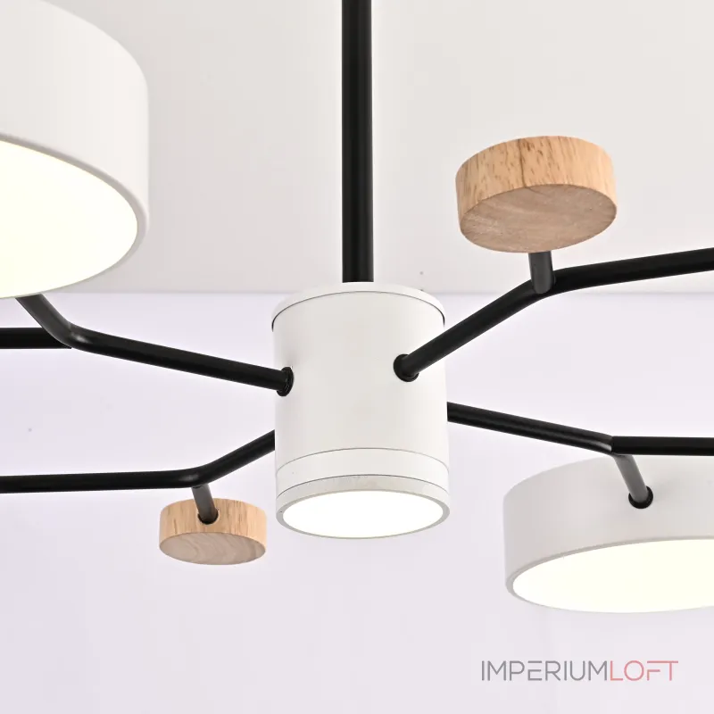 Люстра на штанге MEADE 5 lamps White