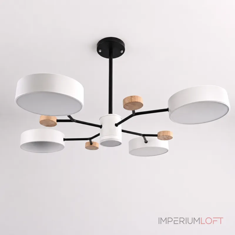Люстра на штанге MEADE 5 lamps White