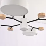Люстра на штанге MEADE 5 lamps White