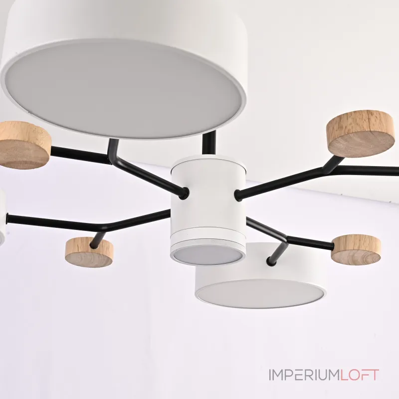 Люстра на штанге MEADE 5 lamps White
