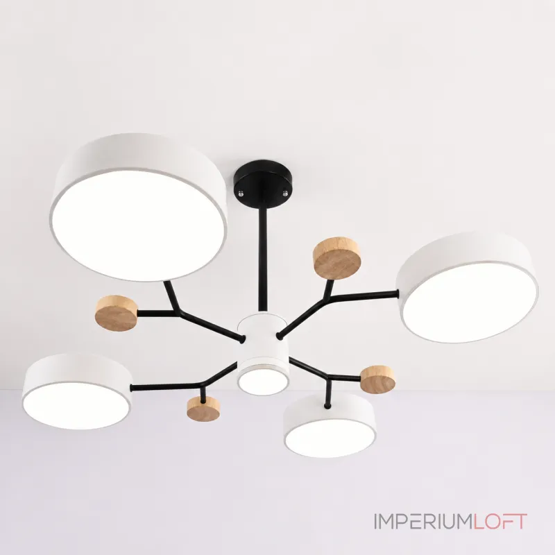 Люстра на штанге MEADE 5 lamps White