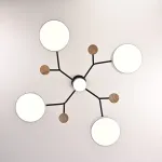 Люстра на штанге MEADE 5 lamps White