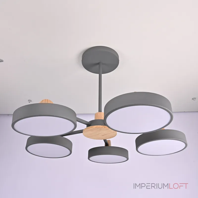 Потолочная люстра MOVE 5 Gray