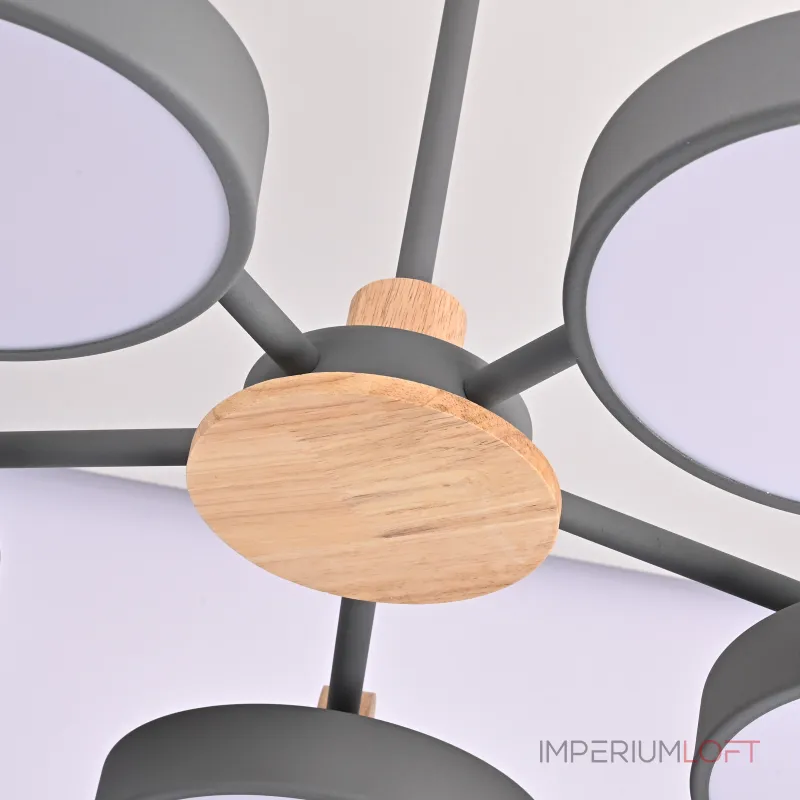 Потолочная люстра MOVE 5 Gray