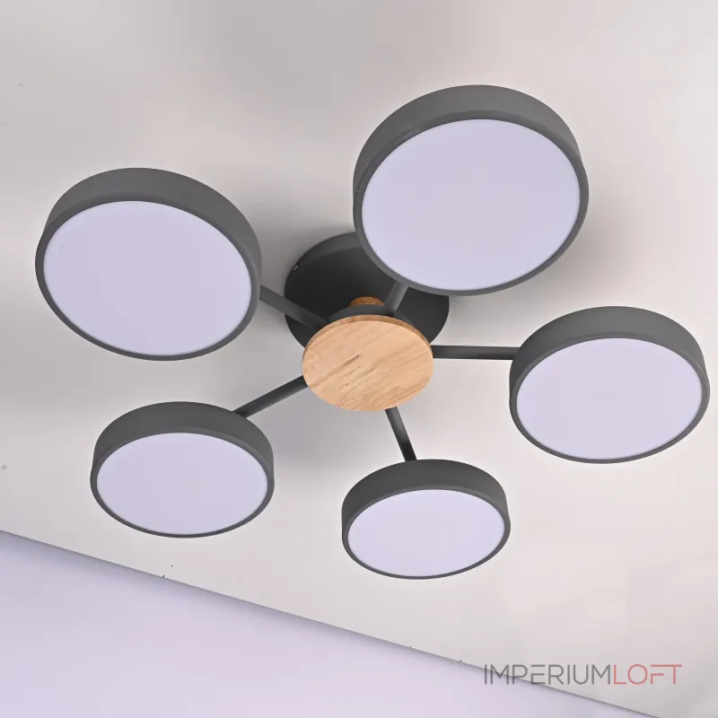 Потолочная люстра MOVE 5 Gray