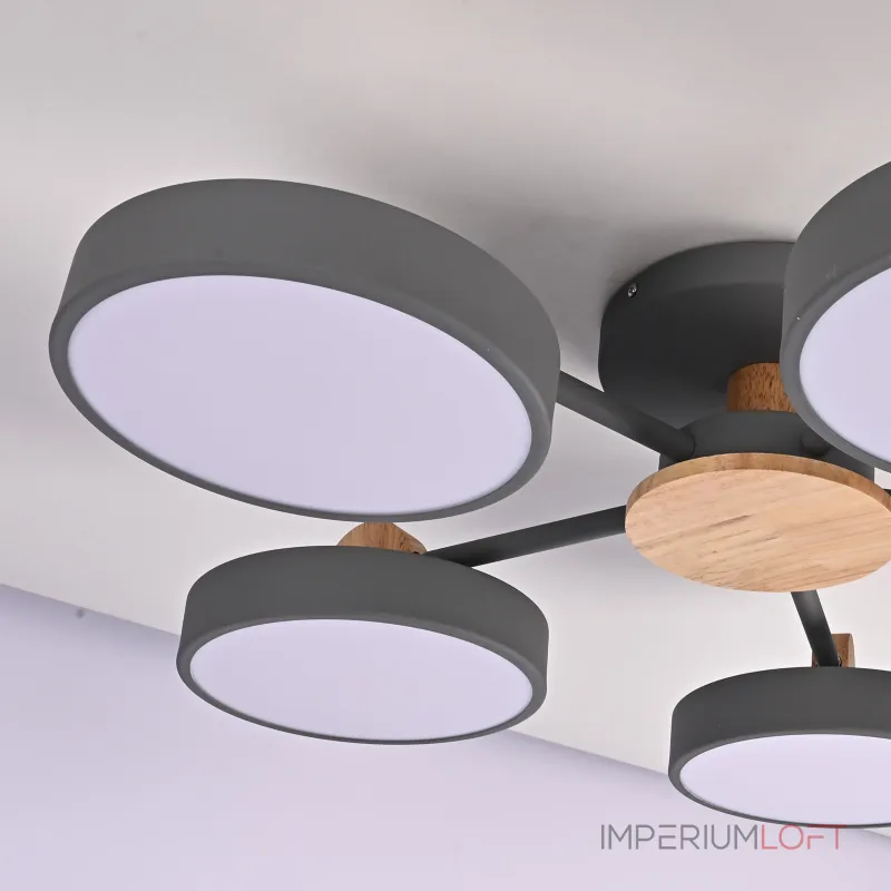 Потолочная люстра MOVE 5 Gray