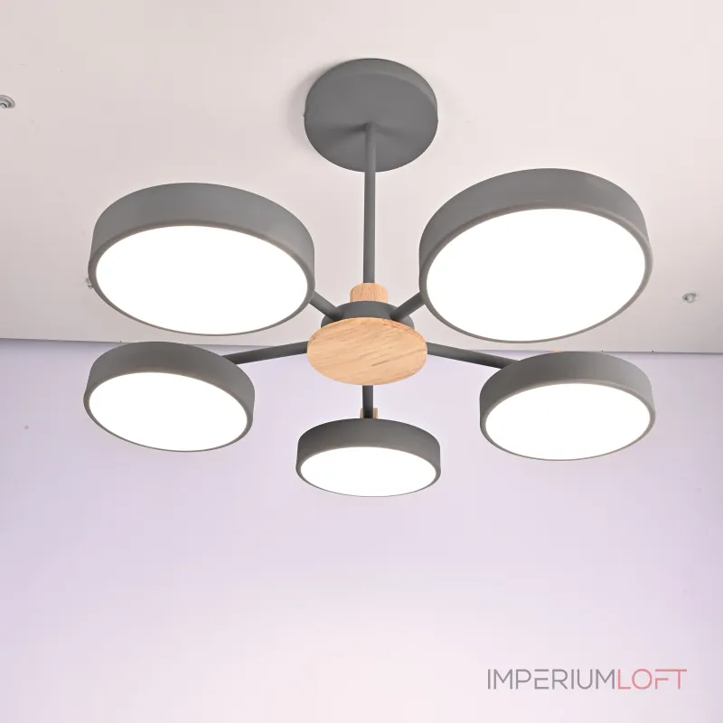 Потолочная люстра MOVE 5 Gray