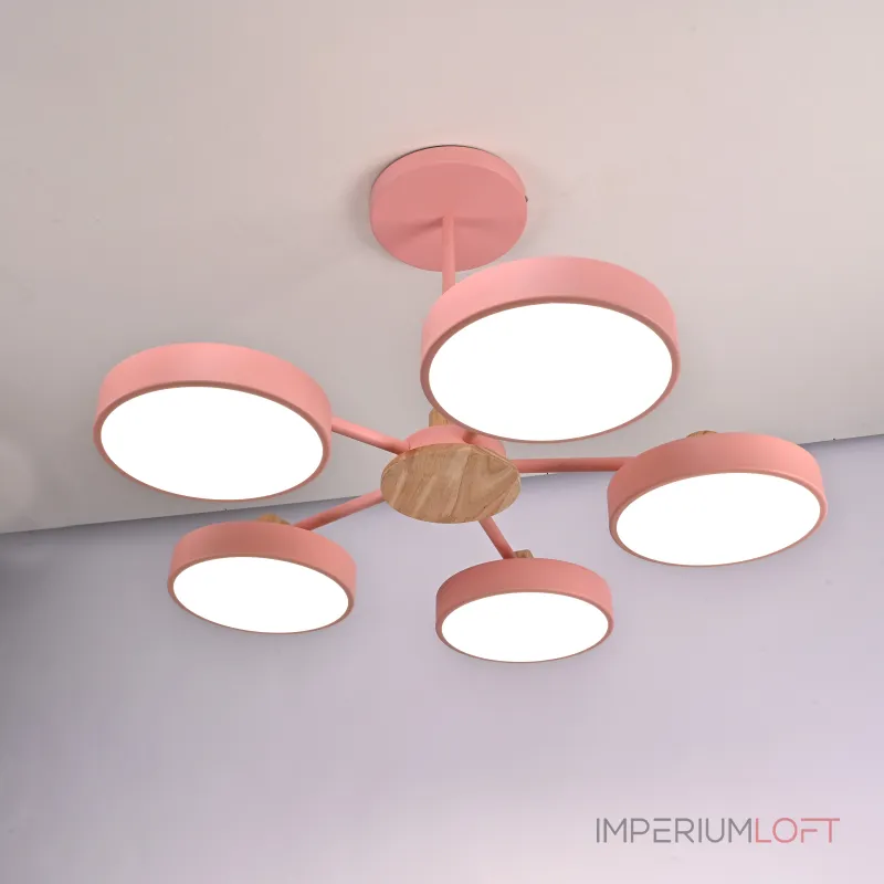 Потолочная люстра MOVE 5 Pink