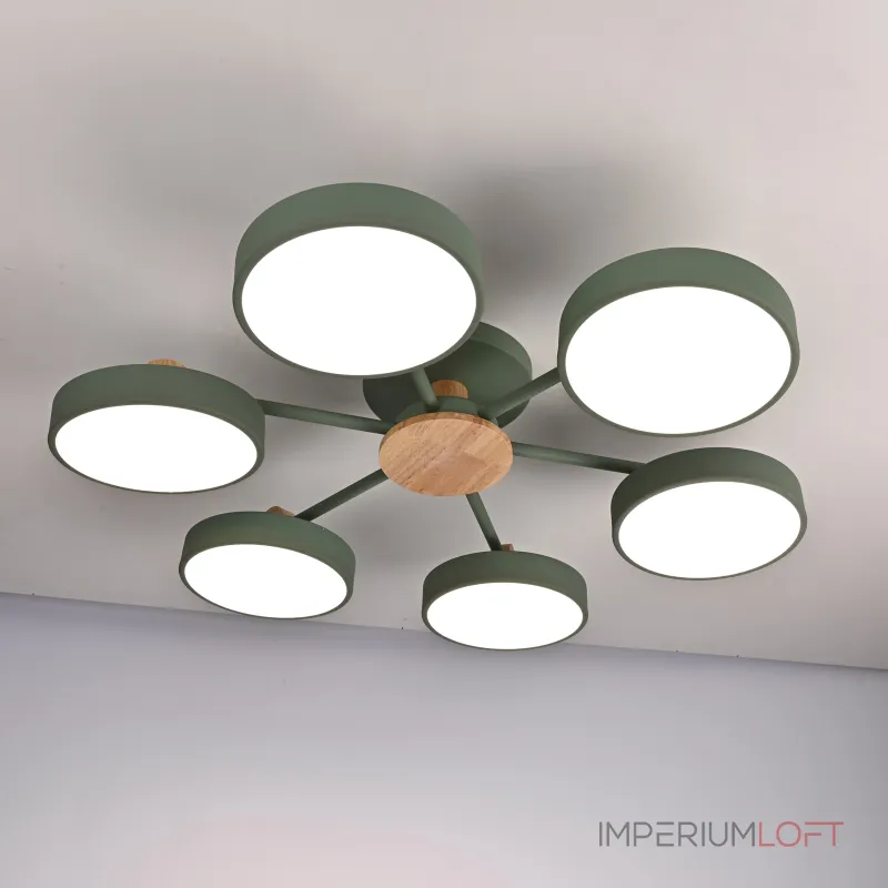 Потолочная люстра MOVE 6 Green