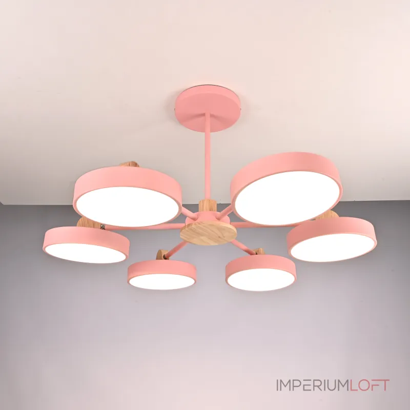 Потолочная люстра MOVE 6 Pink