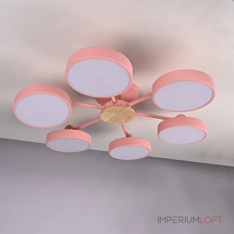 Потолочная люстра MOVE 6 Pink