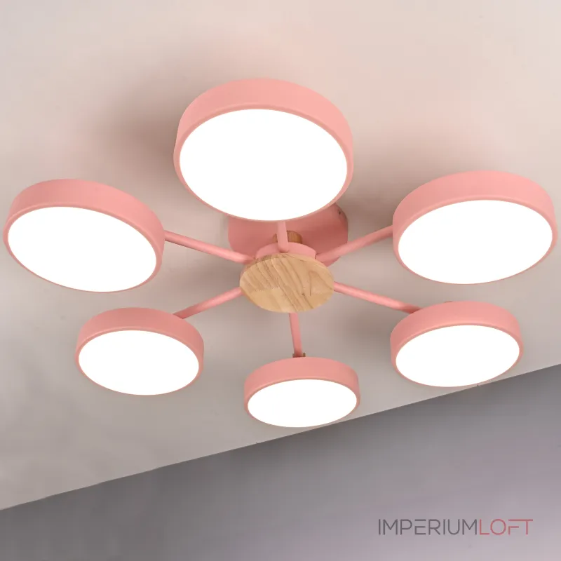 Потолочная люстра MOVE 6 Pink