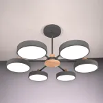 Потолочная люстра MOVE 6 Gray