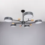 Люстра на штанге MEADE 6 lamps Grey