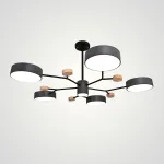 Люстра на штанге MEADE 6 lamps Grey