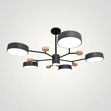 Люстра на штанге MEADE 6 lamps Grey