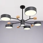 Люстра на штанге MEADE 6 lamps Grey