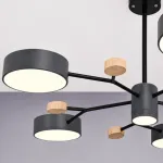 Люстра на штанге MEADE 6 lamps Grey