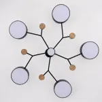 Люстра на штанге MEADE 6 lamps Grey