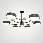 Люстра на штанге MEADE 7 lamps Grey