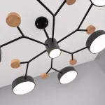 Люстра на штанге MEADE 7 lamps Grey