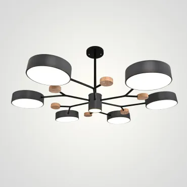Люстра на штанге MEADE 7 lamps Grey