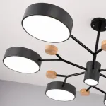 Люстра на штанге MEADE 7 lamps Grey