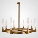 Люстра  CANELLE Round Chandelier 8 Modern Brass от ImperiumLoft