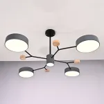 Люстра на штанге MEADE 5 lamps Grey