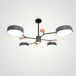 Люстра на штанге MEADE 5 lamps Grey