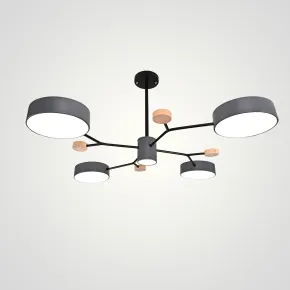 Люстра на штанге MEADE 5 lamps Grey