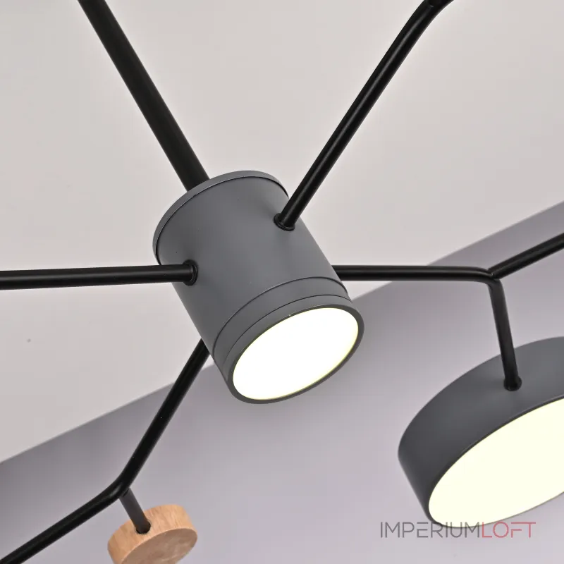 Люстра на штанге MEADE 5 lamps Grey Люстра на штанге MEADE 5 lamps Grey