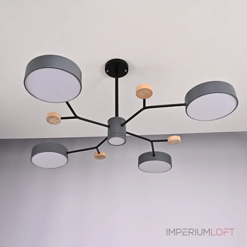 Люстра на штанге MEADE 5 lamps Grey Люстра на штанге MEADE 5 lamps Grey